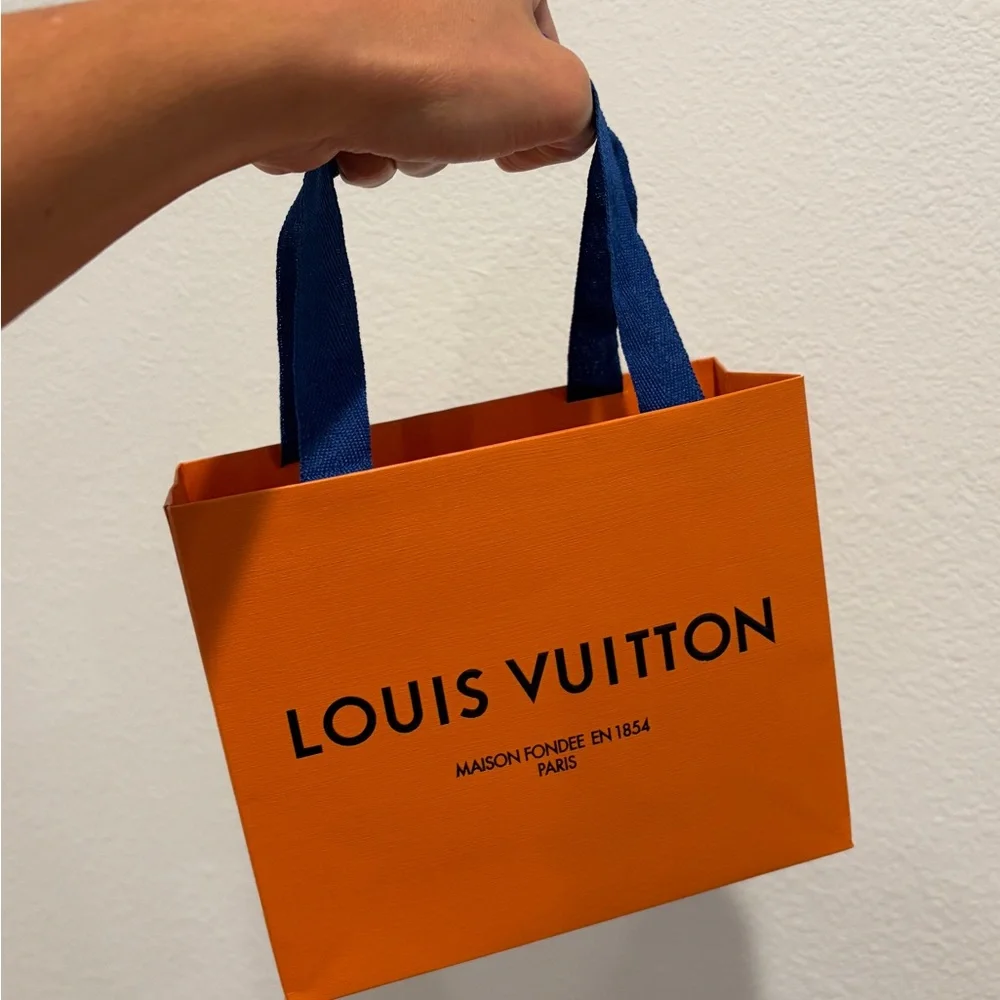 Louis Vuitton Orange Shopping Bags - Small size, lot of 8 - Picture 2 of 6